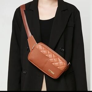 NWT imitation leather belt bag